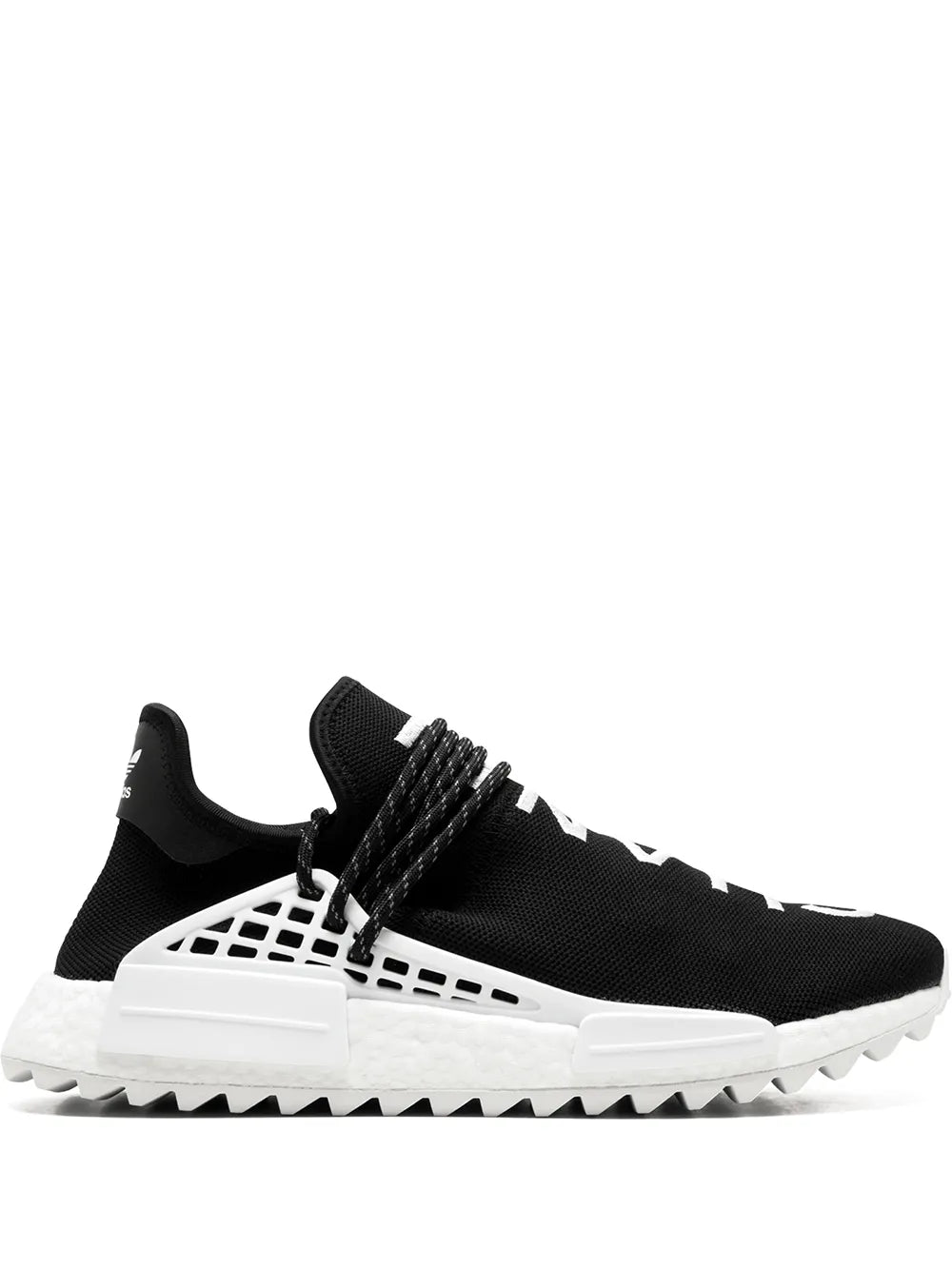 adidas X Pharrell Williams Cc Hu Nmd Chanel Sneakers — Black/White — Size US M 7 - US W 8.5 — Front View