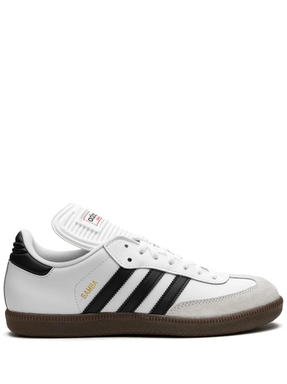 adidas Samba Classic White/Black Sneakers — White/Black — Size US M 8.5 - US W 10 — Front View