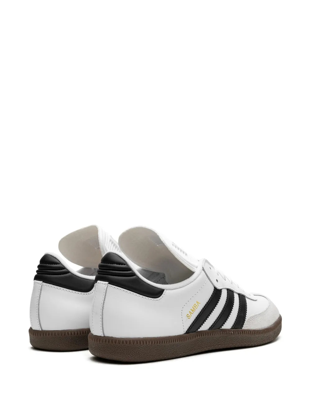 adidas Samba Classic White/Black Sneakers — White/Black — Size US M 8.5 - US W 10 — Back View