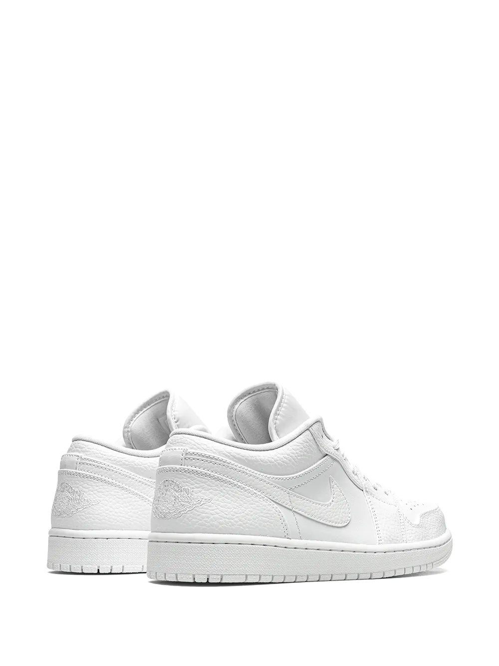 Air Jordan 1 Low Triple White Sneakers — White — Size US M 9.5 - US W 11 — Back View