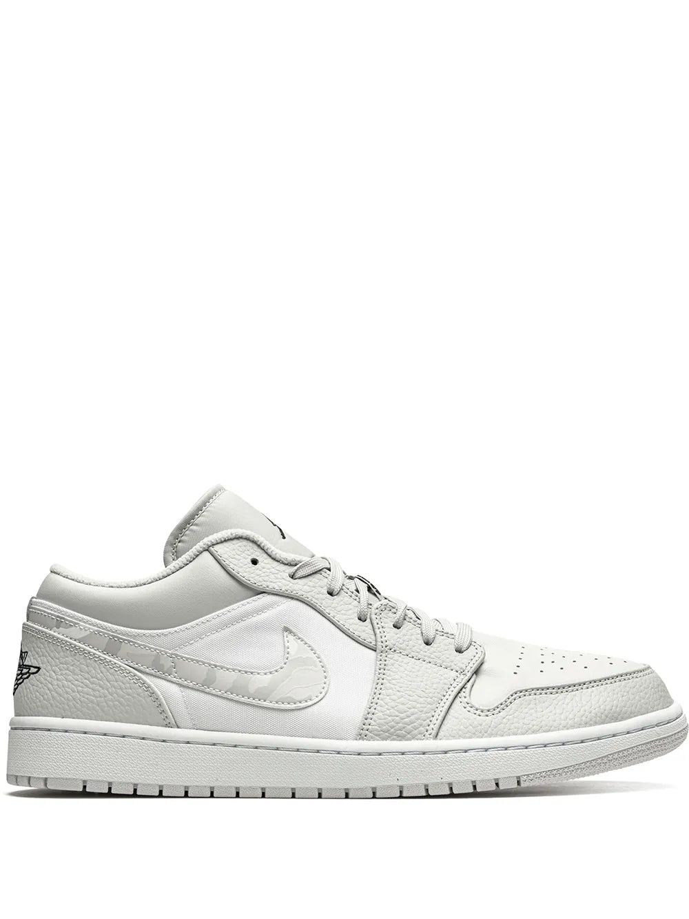 Air Jordan 1 Low White Camo Sneakers — Same as shown — Size US M 9.5 - US W 11 — Front View