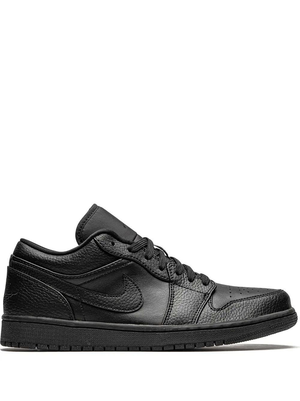 Air Jordan 1 Low Triple Black Sneakers — Same as shown — Size US M 10.5 - US W 12 — Front View