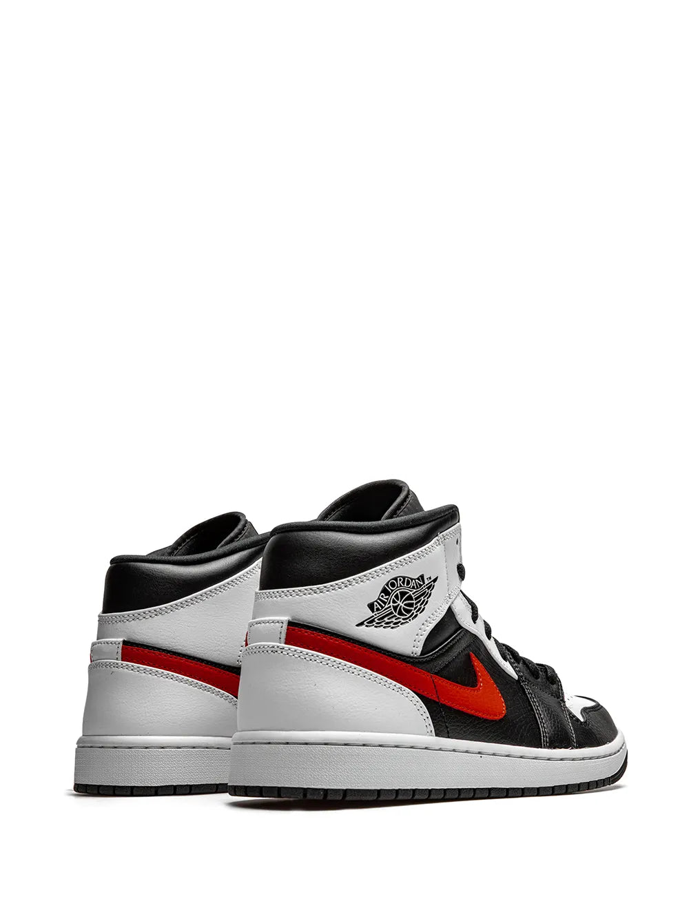 Air Jordan 1 Mid Chile Red Sneakers — Black/White — Size US M 11.5 - US W 13 — Back View