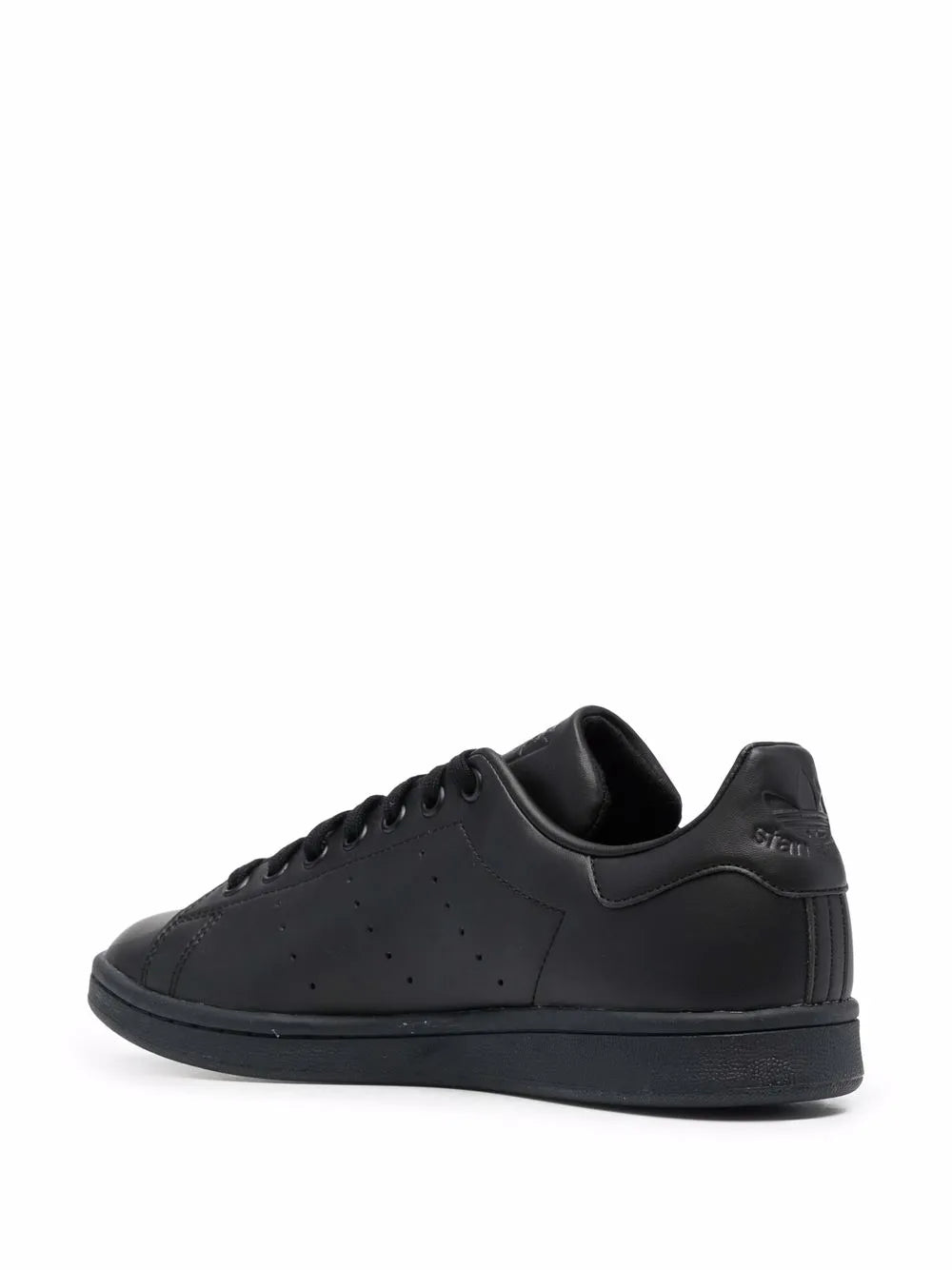 adidas Leather Low-Top Sneakers — Core Black — Size US M 10 - US W 11.5 — Back View