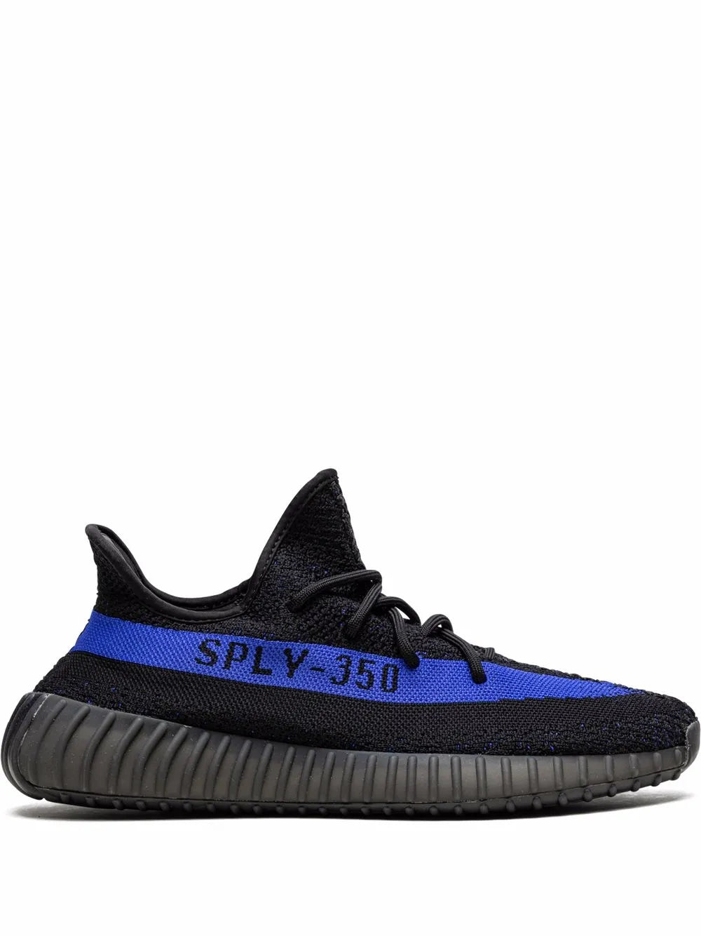 adidas Yeezy 350 V2 Dazzling Blue Sneakers — Black — Size US M 6 - US W 7.5 — Front View