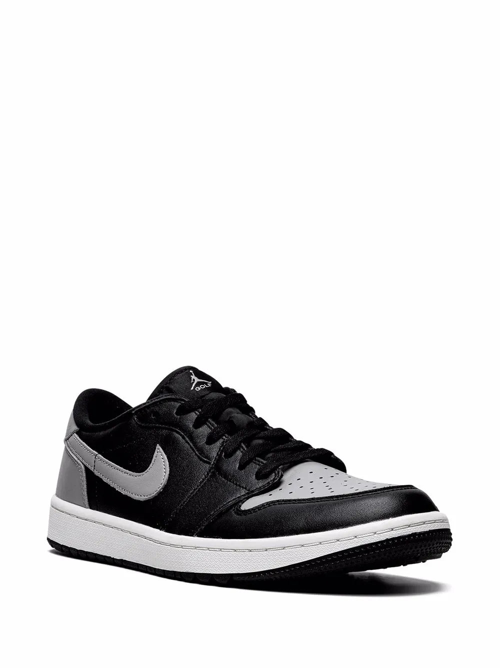 Air Jordan 1 Low Golf Shadow Sneakers — Grey/Black — Size US M 9.5 - US W 11 — Side View