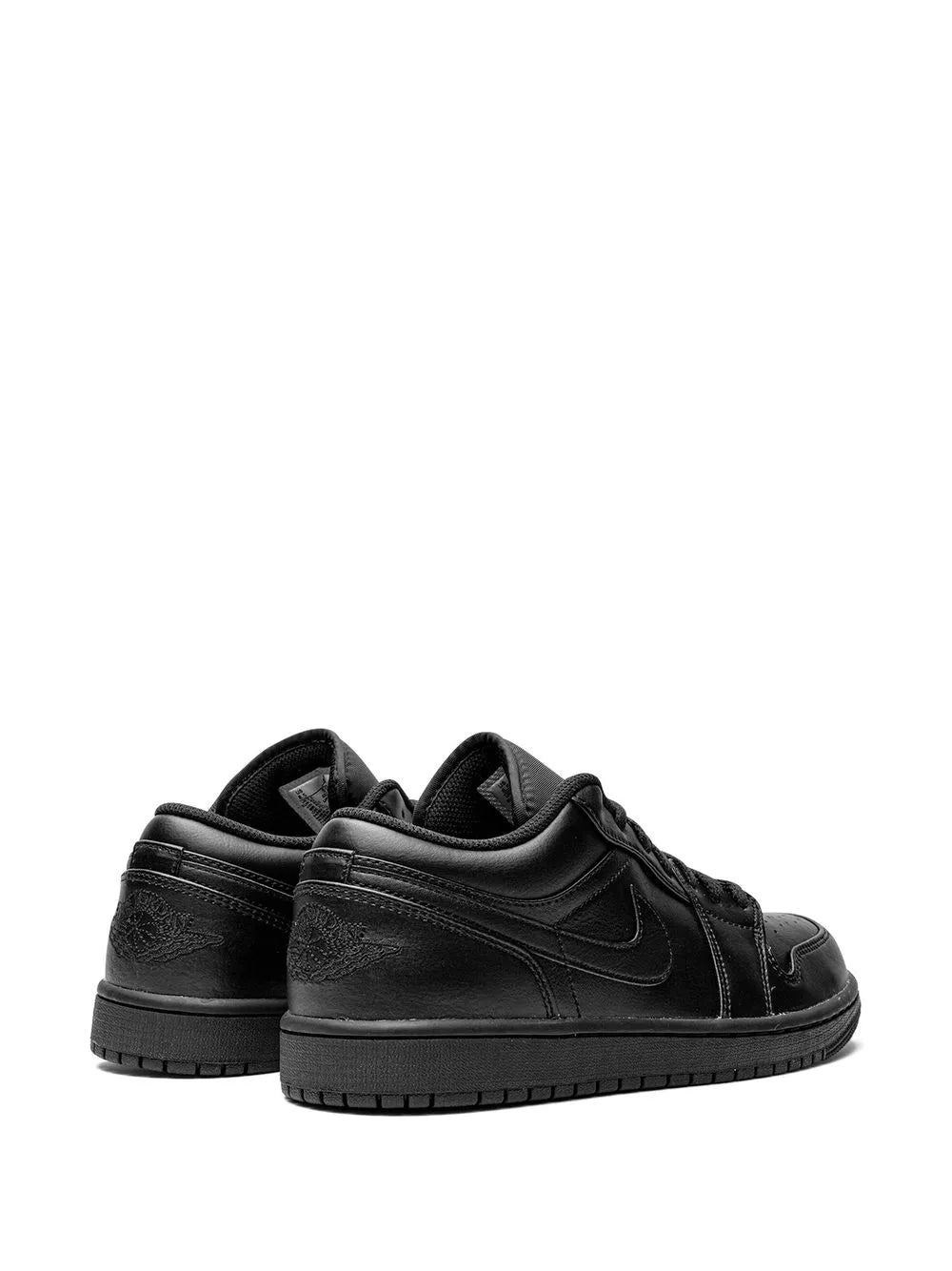 Air Jordan 1 Low Triple Black Sneakers — Black — Size US M 9.5 - US W 11 — Back View