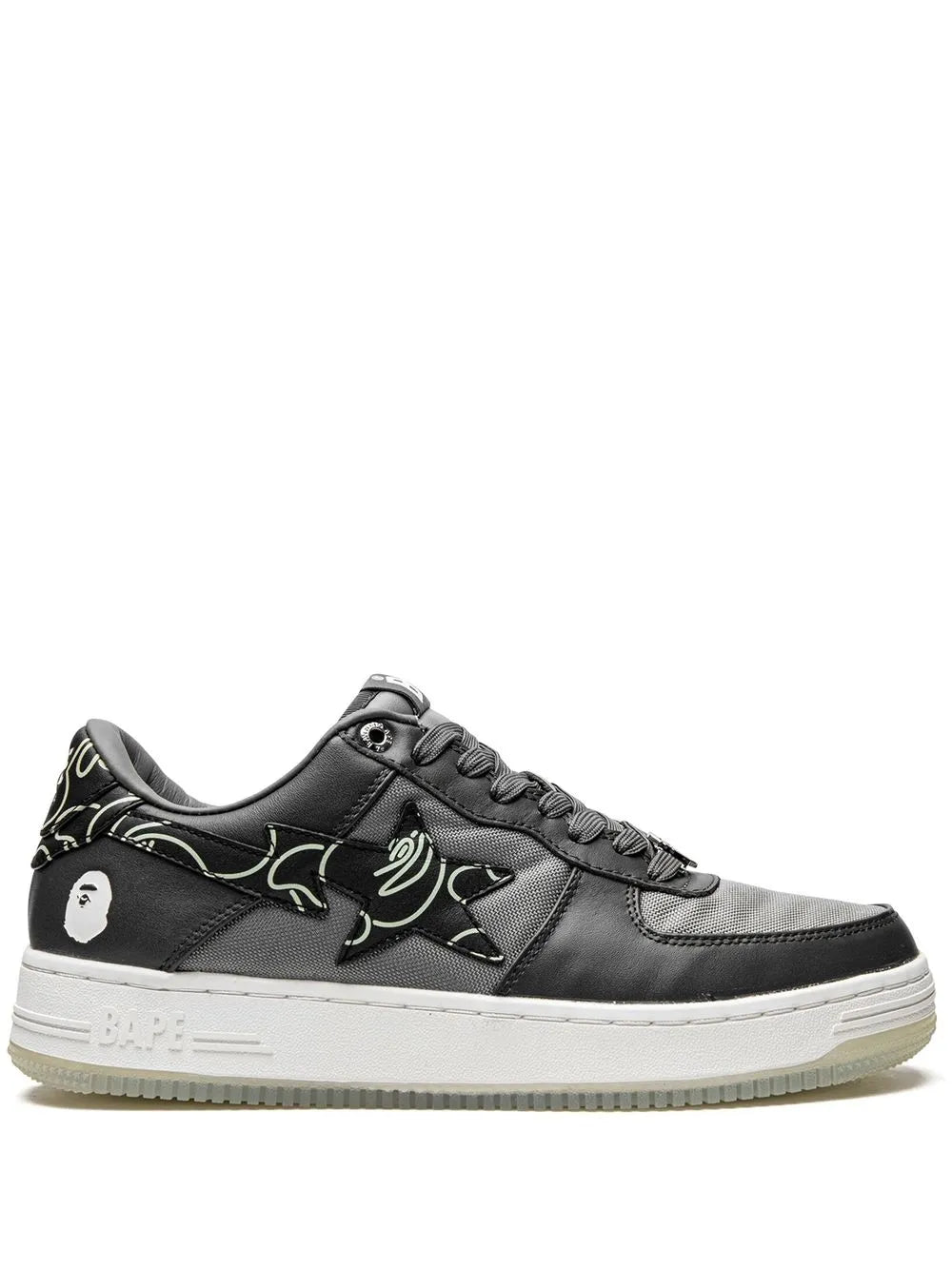 A Bathing Ape?Bape Sta #1 M2 Charcoal Sneakers — Same as shown — Size US M 3.5 - US W 5 — Front View