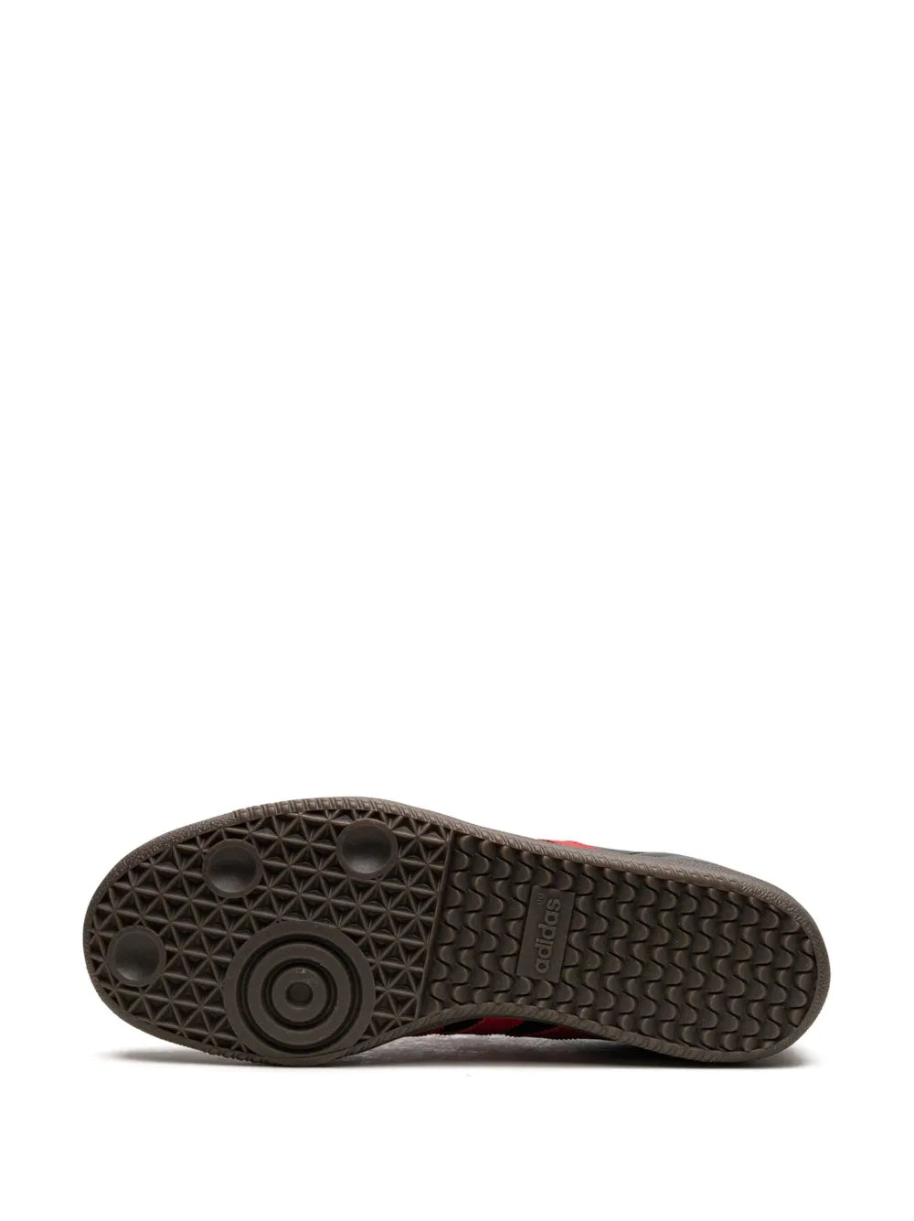 adidas Samba Manchester United Sneakers — Black/Red — Size US M 10.5 - US W 12 — Top View