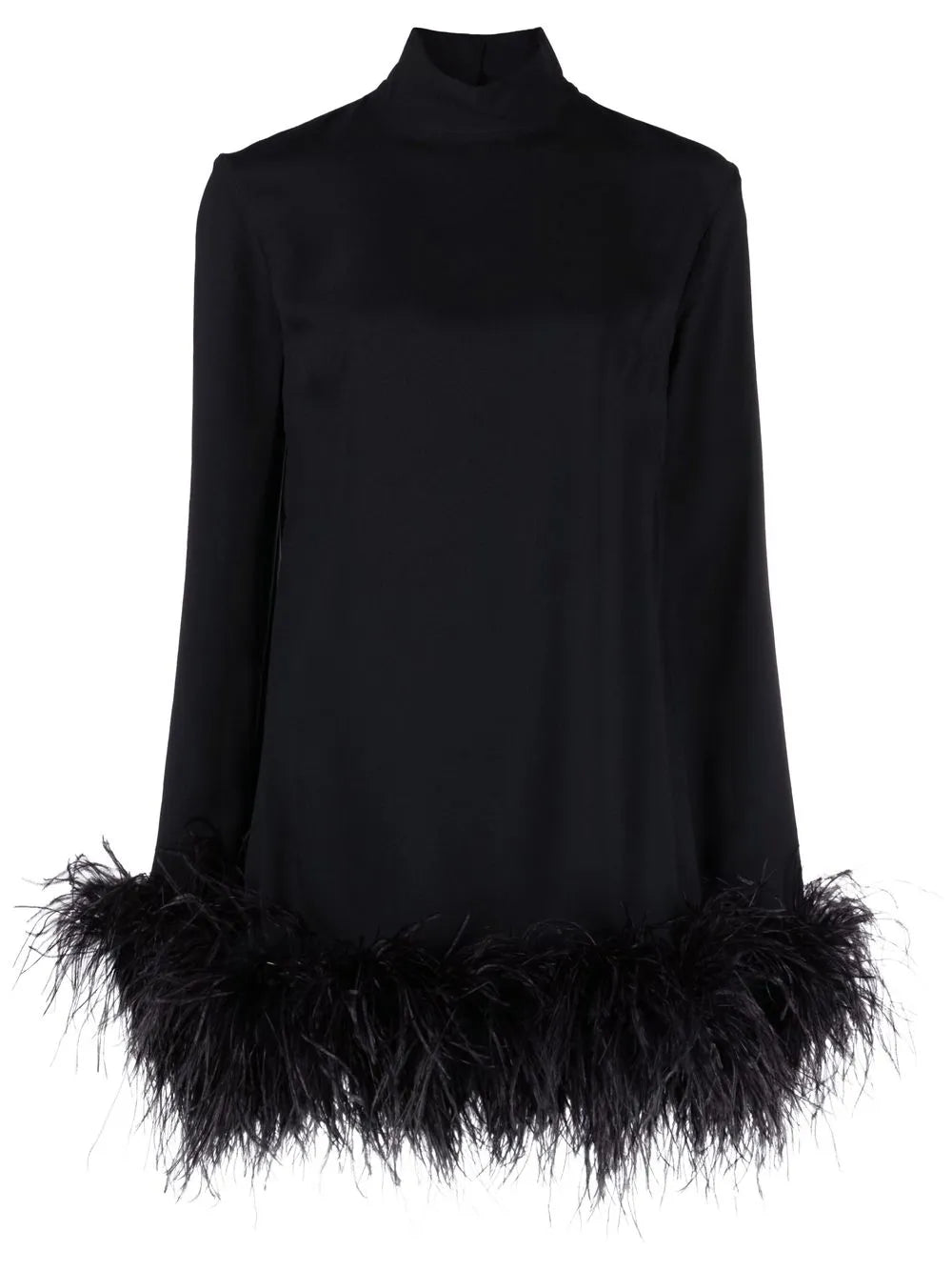Taller Marmo Gina Feather Trim Mini Dress — Same as shown — Size M — Front View