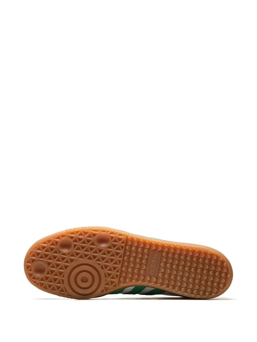adidas X Sporty & Rich Samba Low-Top Sneakers — White/Green — Size US M 9 - US W 10.5 — Top View