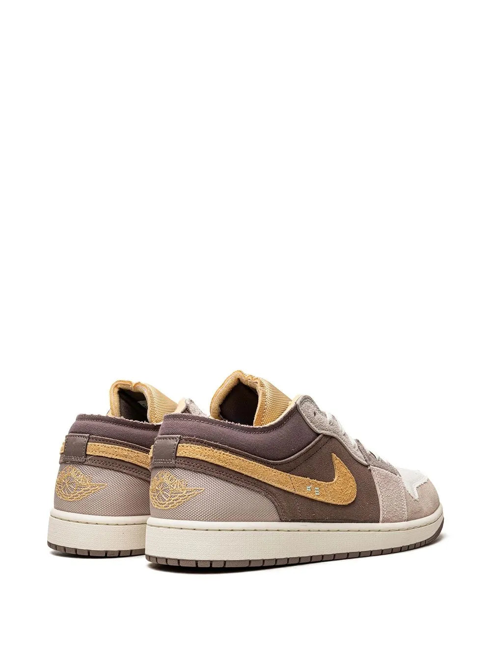 Air Jordan 1 Low Se Craft Taupe Haze Sneakers — Taupe/Brown — Size US M 9.5 - US W 11 — Back View