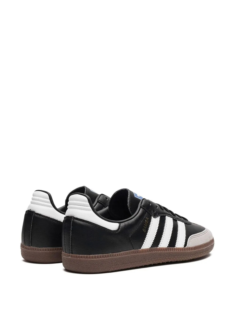 adidas Samba Vegan Black/Gum Sneakers — Core Black — Size US M 9 - US W 10.5 — Back View