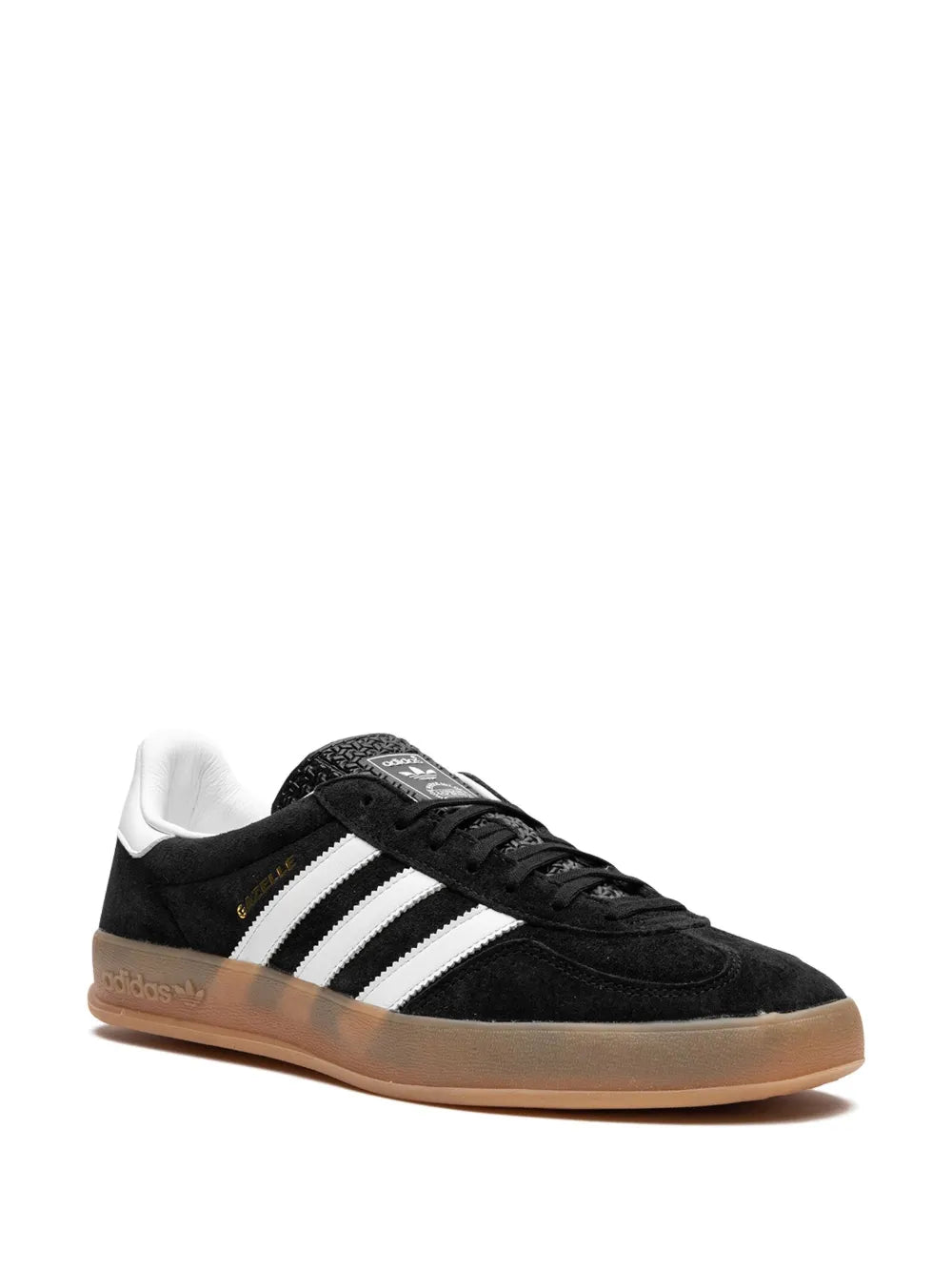 adidas Gazelle Indoor Sneakers — Black/White — Size US M 5.5 - US W 7 — Side View