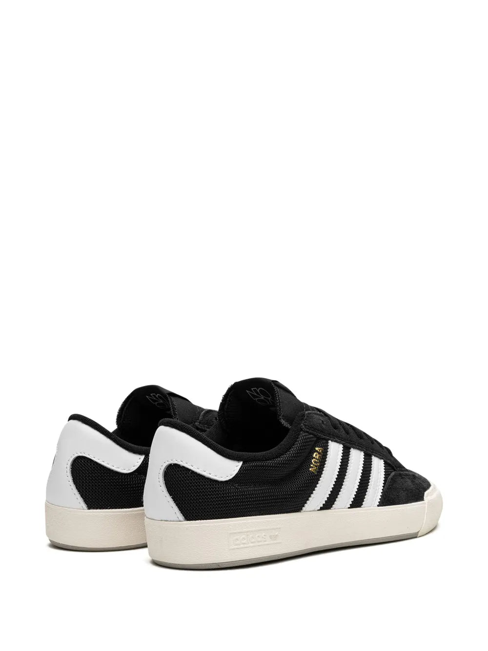 adidas Nora Black/White Sneakers — Black — Size US M 4.5 - US W 6 — Back View