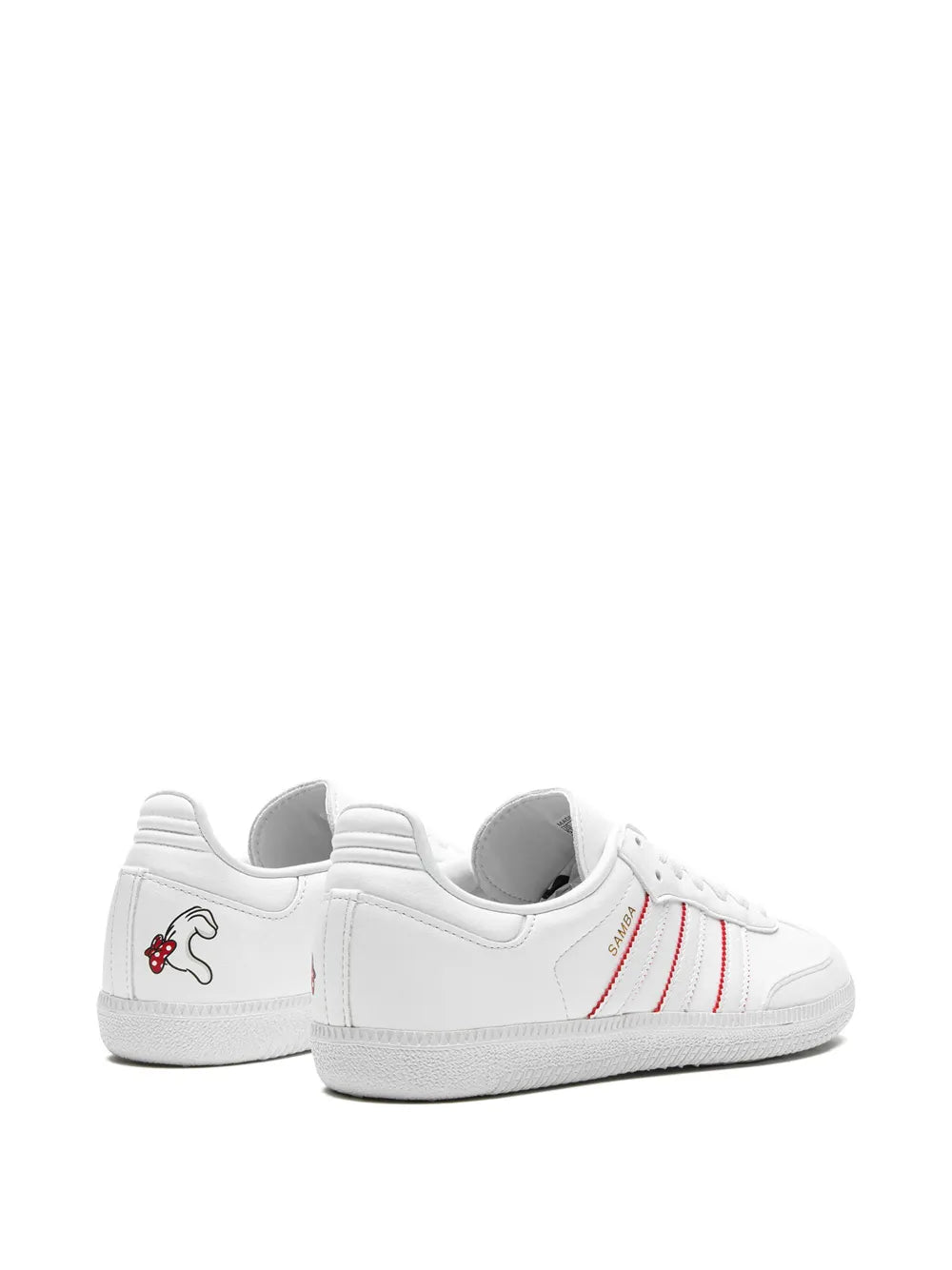 adidas Samba Vegan Minnie Mouse Sneakers — White — Size US M 9 - US W 10.5 — Back View