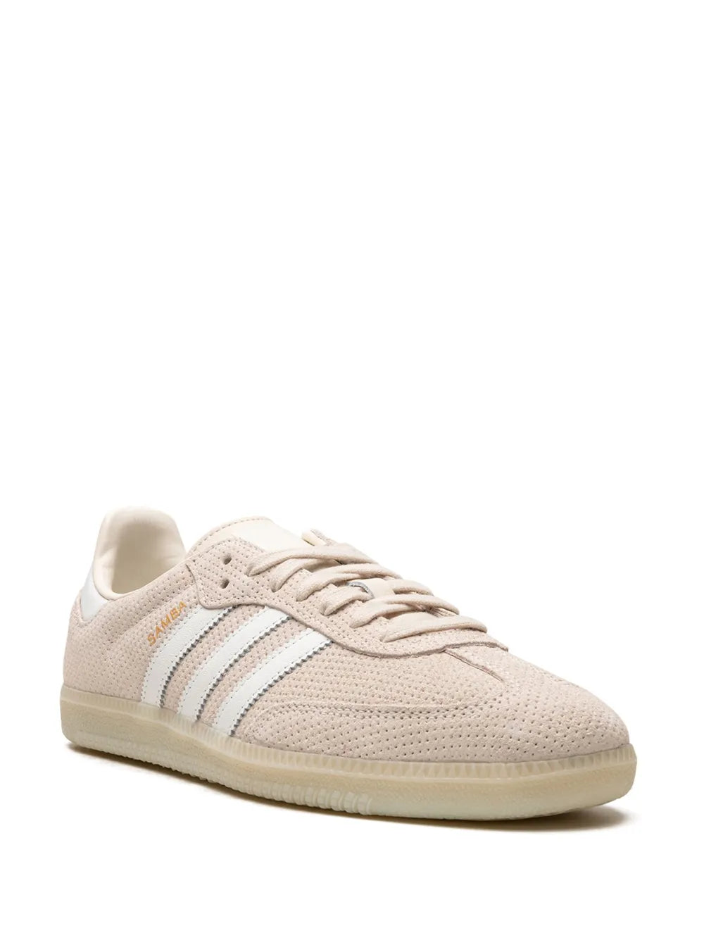 adidas Samba Og Linen Sneakers — White/Beige — Size US M 11 - US W 12.5 — Side View