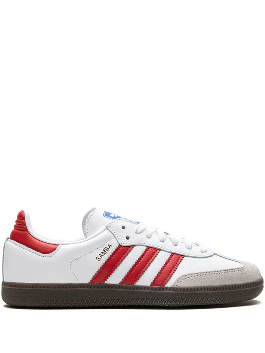 adidas Samba Og White/Red Sneakers — White/Red — Size US M 8.5 - US W 10 — Front View