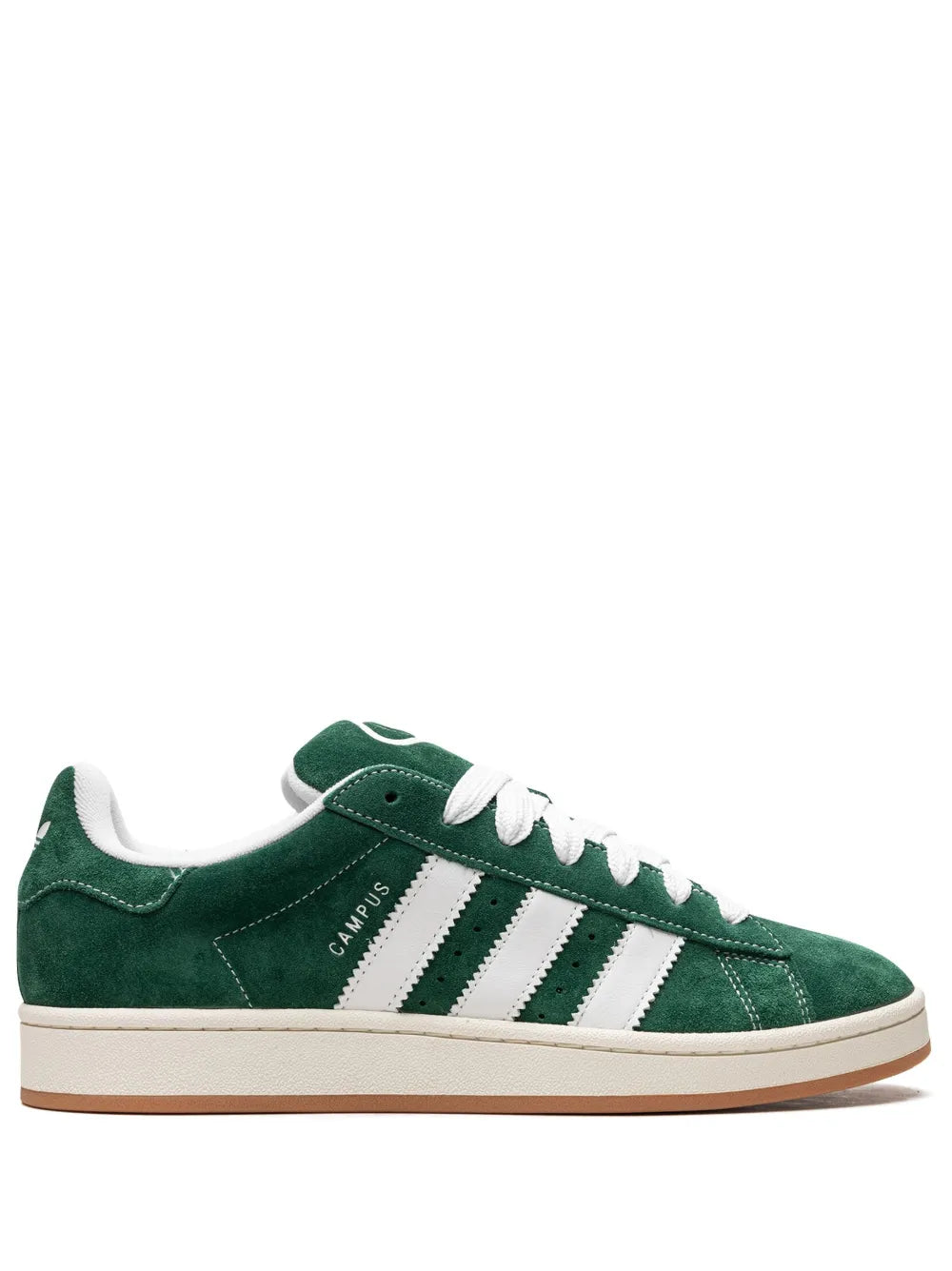 adidas Campus 00S Dark Green/Cloud White Sneakers — Dark Green/Cloud White/Off-White — Size US M 9 - US W 10.5 — Front View