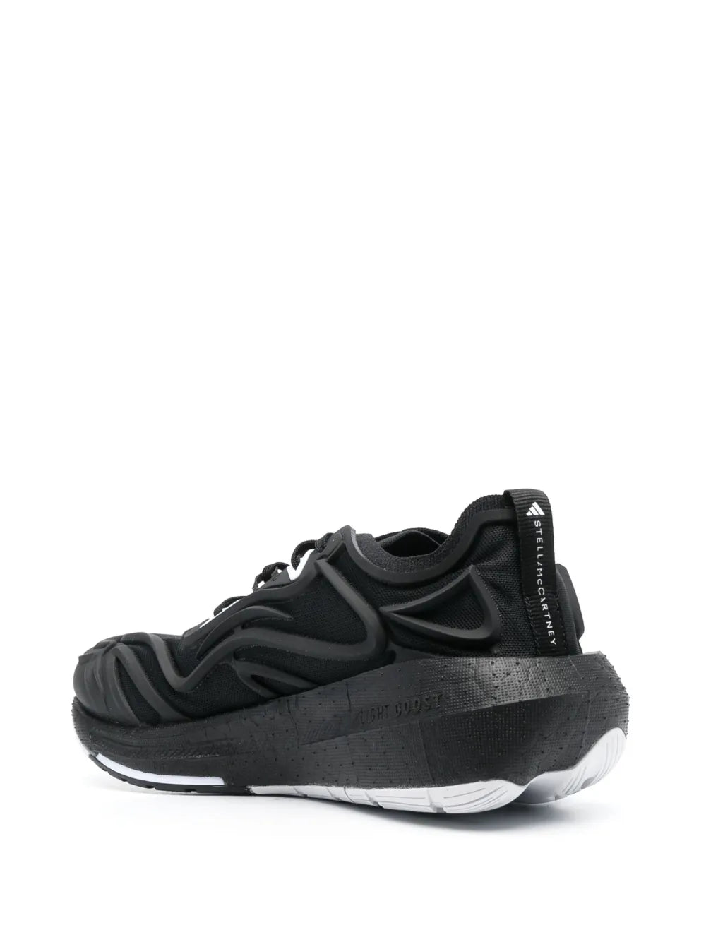 adidas By Stella Mccartney Ultraboost Speed Panelled Sneakers — Black/White — Size US M 10 - US W 11.5 — Back View