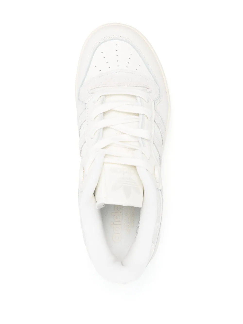 adidas Rivalry Lace-Up Sneakers — White — Size US M 9.5 - US W 11 — Top View