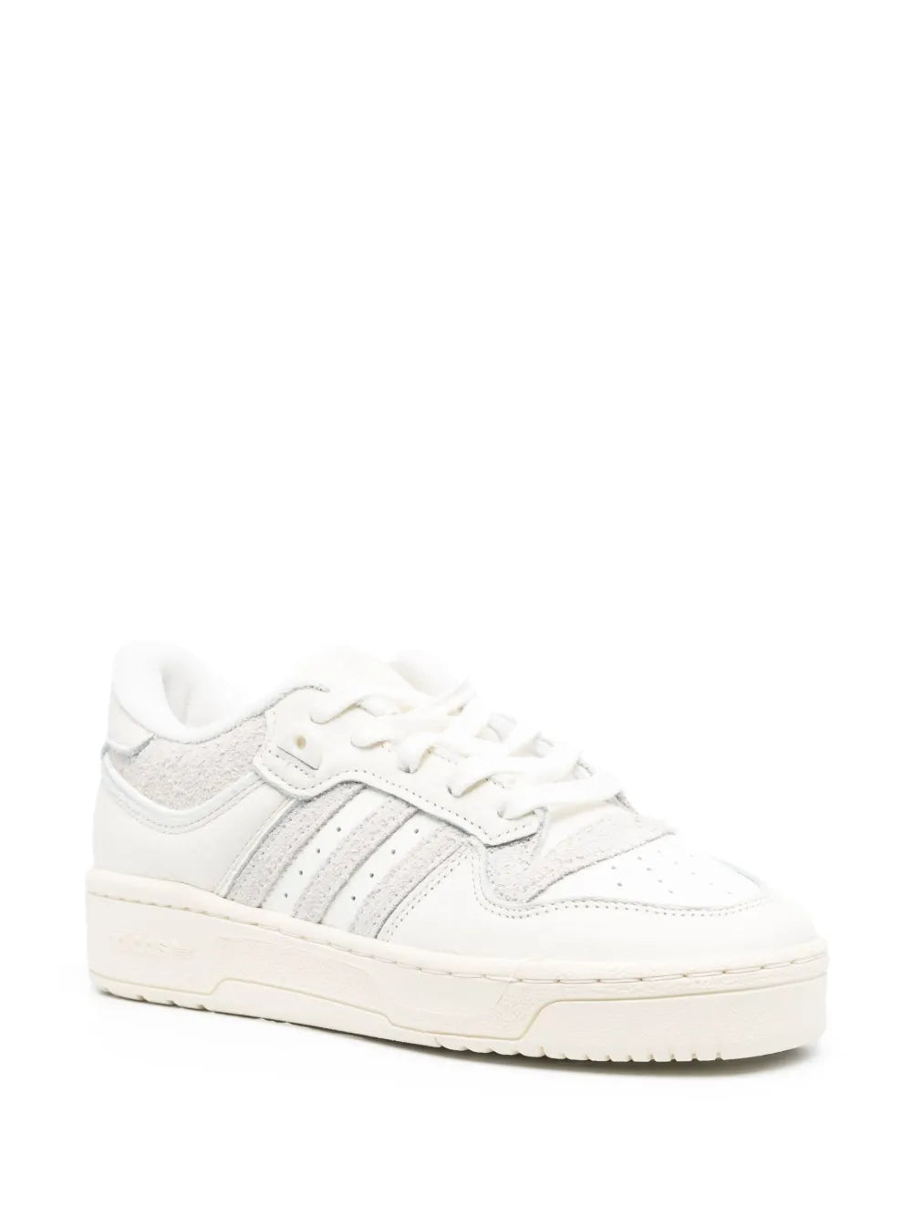 adidas Rivalry Lace-Up Sneakers — White — Size US M 9.5 - US W 11 — Side View