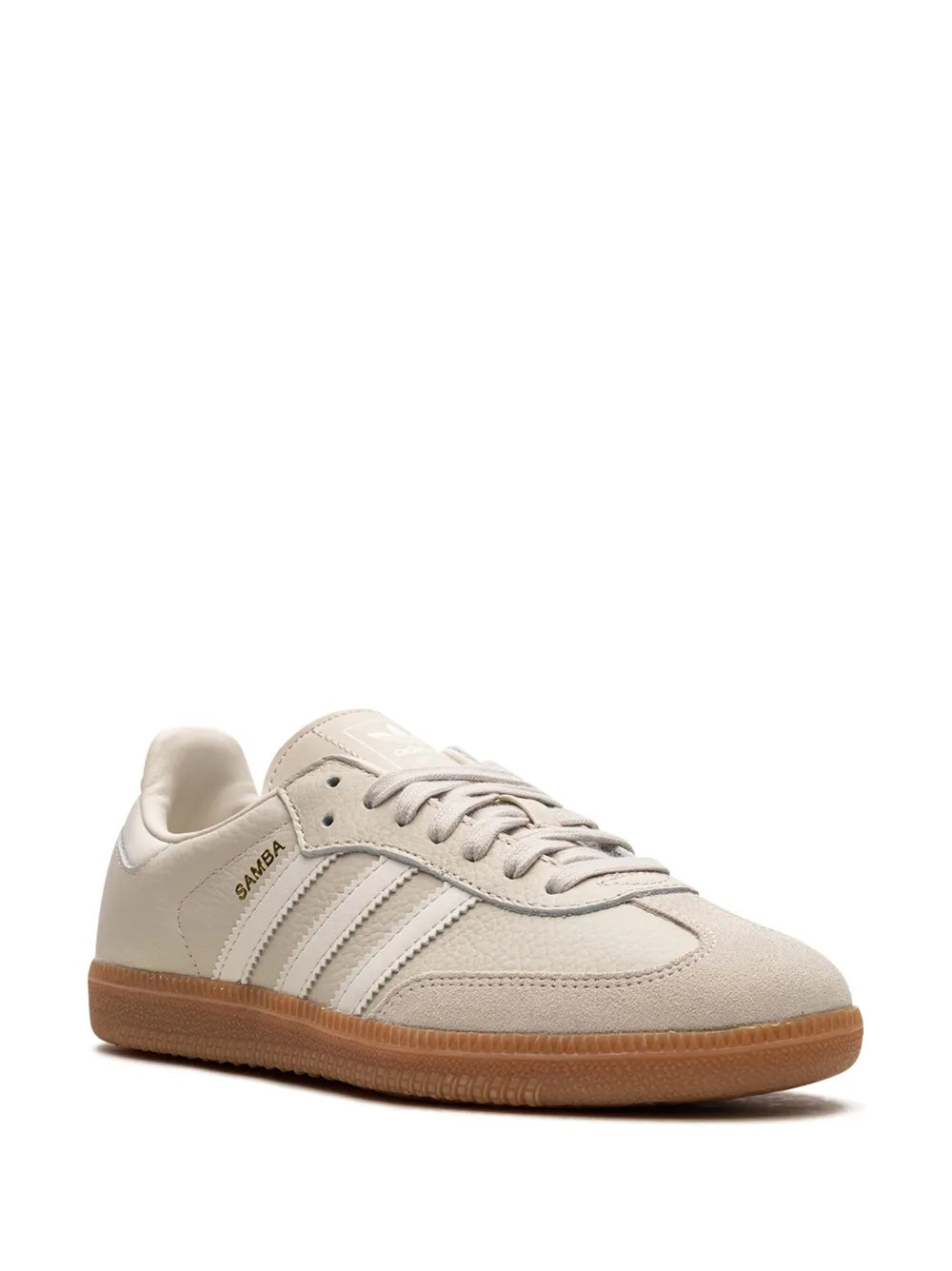 adidas Samba Og Beige/White Sneakers — Beige — Size US M 10.5 - US W 12 — Side View