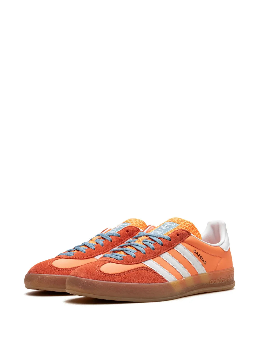 adidas Gazelle Indoor Beam Orange Sneakers — Orange — Size US M 3.5 - US W 5 — Back View