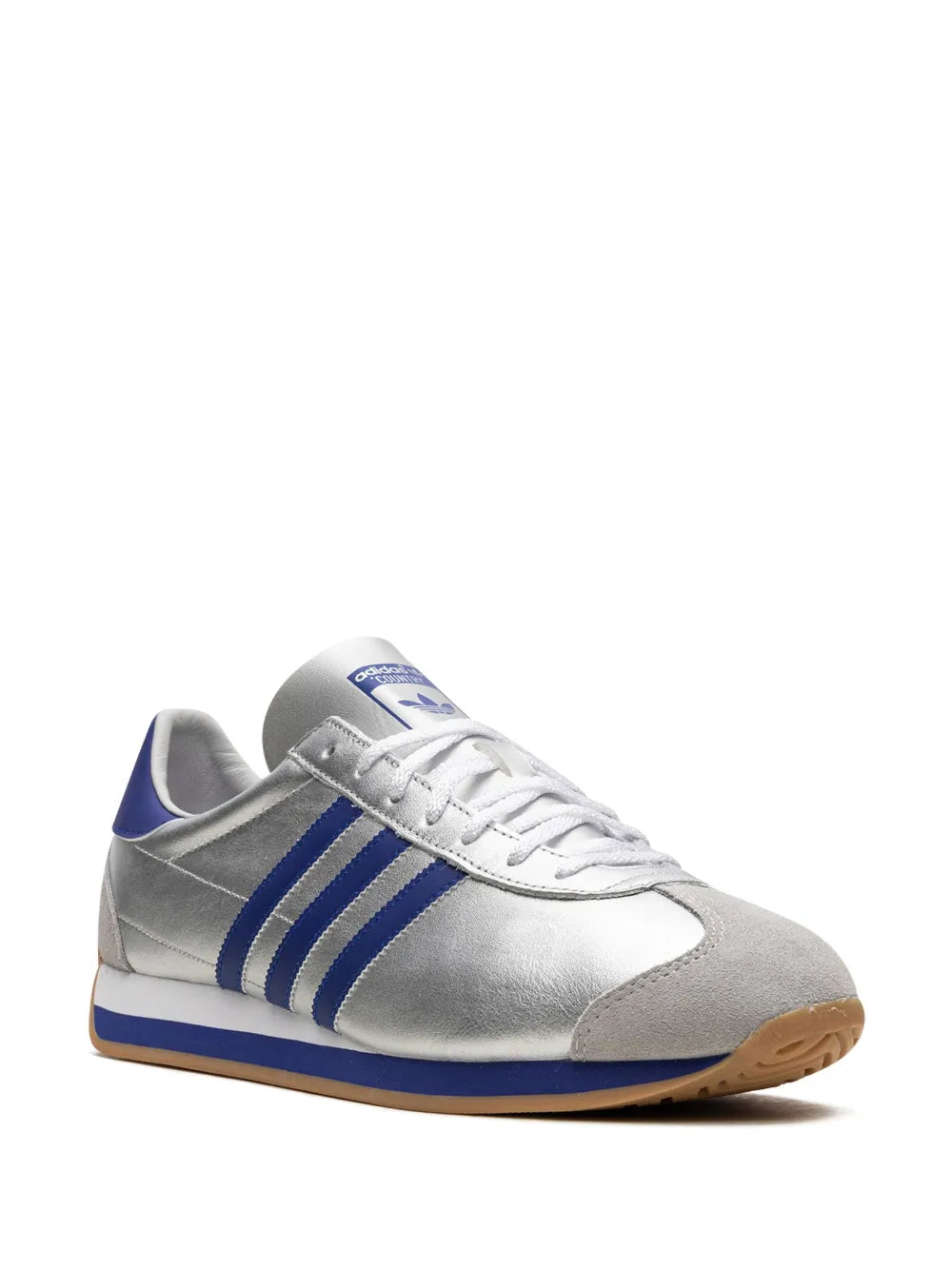 adidas Country Og adidas Country Og Sneakers — Silver-Tone/Royal Blue — Size US M 9.5 - US W 11 — Side View