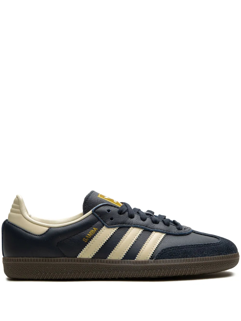 adidas Samba Og Night Navy/Cream White Sneakers — Navy Blue/Cream White — Size US M 11 - US W 12.5 — Front View