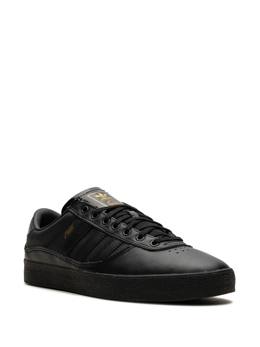 adidas Puig Indoor Black Out Sneakers — Black — Size US M 6.5 - US W 8 — Side View