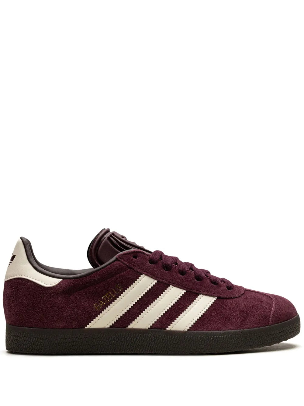 adidas Gazelle Maroon Sneakers — Dark Purple — Size US M 6 - US W 7.5 — Front View