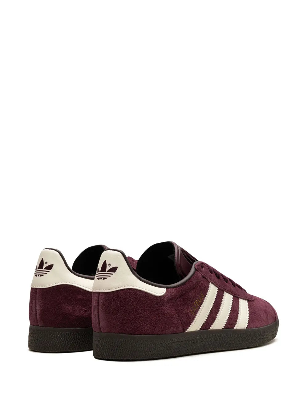 adidas Gazelle Maroon Sneakers — Dark Purple — Size US M 6 - US W 7.5 — Back View
