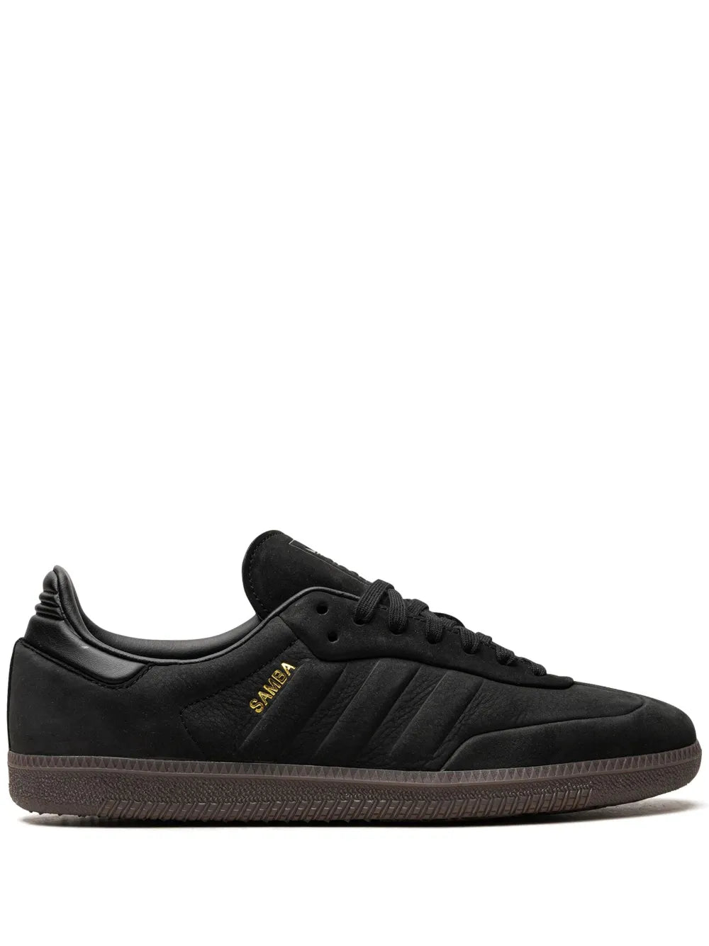 adidas Samba Core Black/Gum Sneakers — Black — Size US M 8.5 - US W 10 — Front View