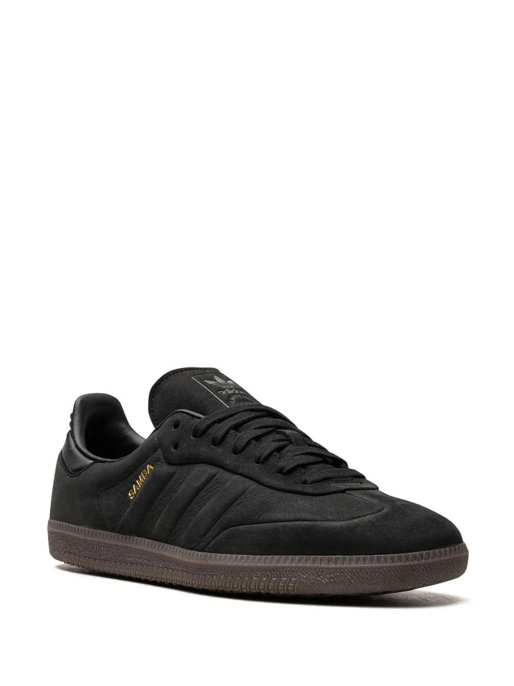 adidas Samba Core Black/Gum Sneakers — Black — Size US M 8.5 - US W 10 — Side View
