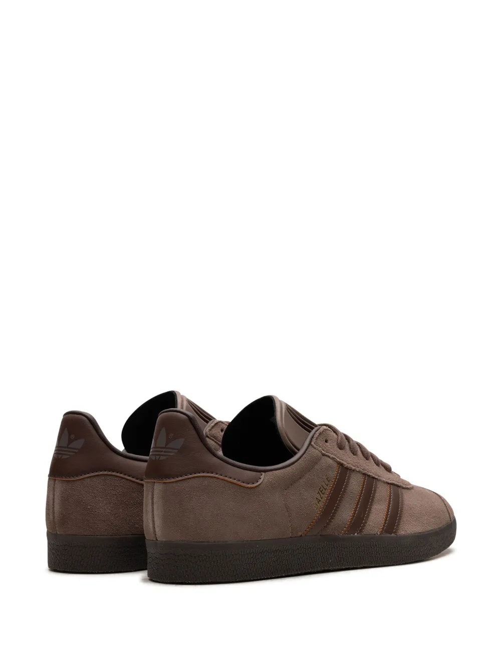 adidas Gazelle Earth Strata/Brown/Gum Sneakers — Brown — Size US M 3.5 - US W 5 — Back View