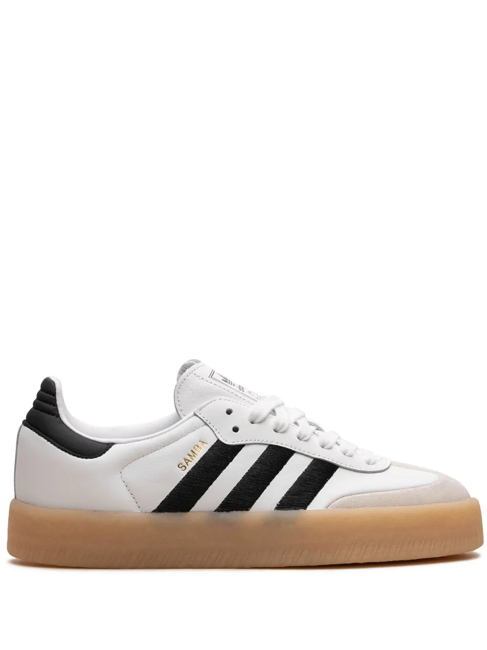 adidas Sambae Samba 2.0 Sneakers — White/Black — Size US M 9 - US W 10.5 — Front View