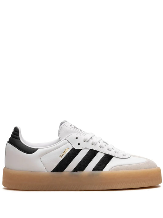adidas Sambae Samba 2.0 Sneakers — White/Black — Size US M 9 - US W 10.5 — Front View