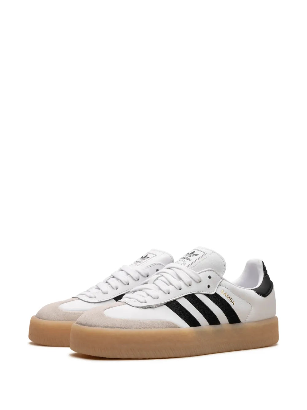 adidas Sambae Samba 2.0 Sneakers — White/Black — Size US M 9 - US W 10.5 — Detail View