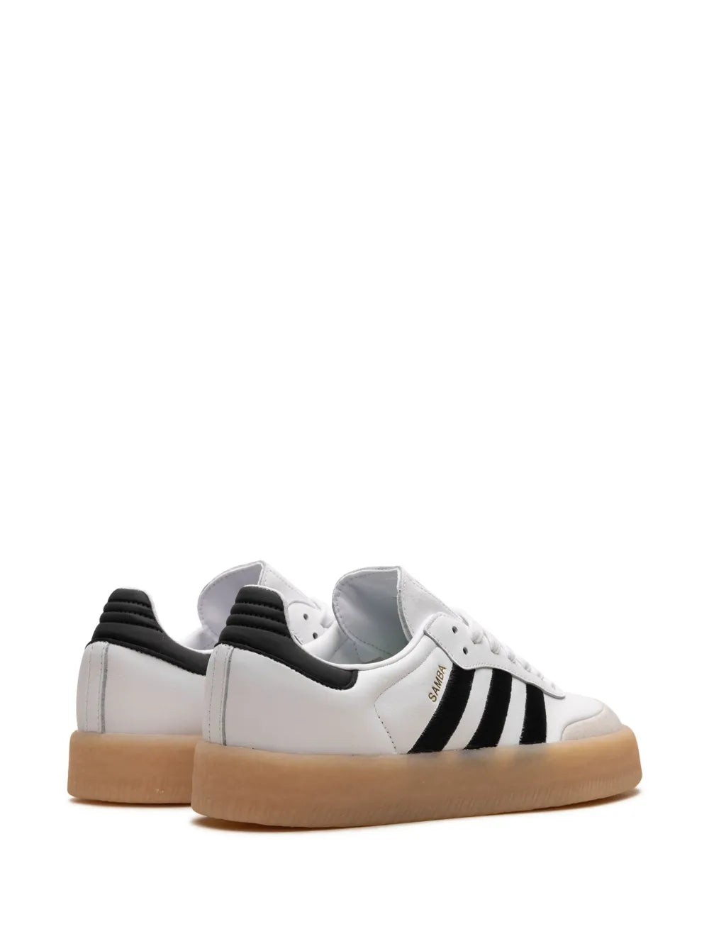 adidas Sambae Samba 2.0 Sneakers — White/Black — Size US M 9 - US W 10.5 — Back View