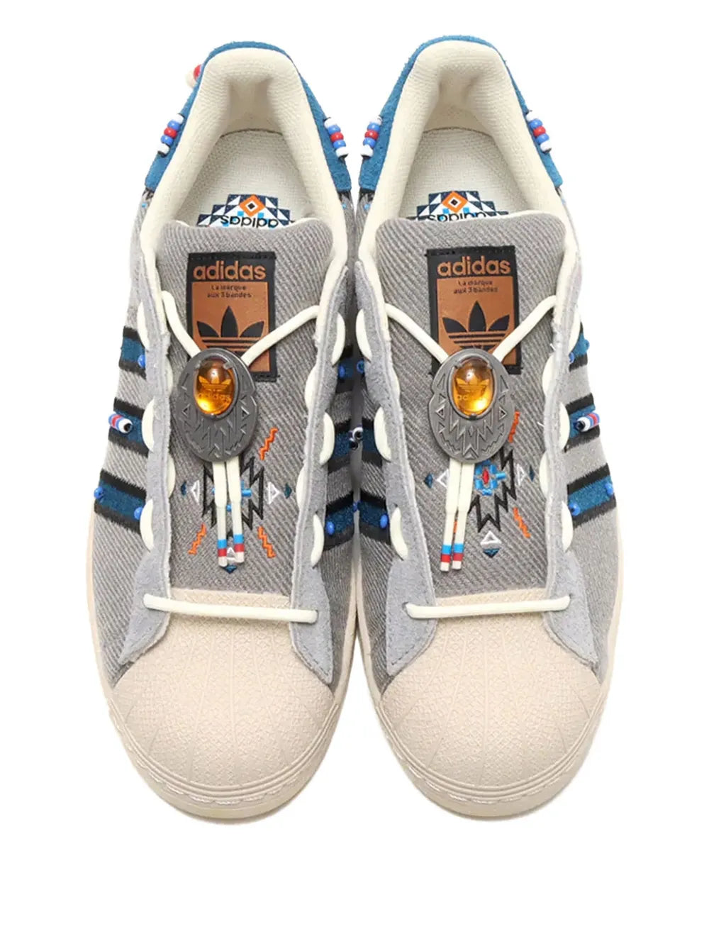 adidas Superstar Slip-On Sneakers — Grey — Size US M 10.5 - US W 12 — Back View