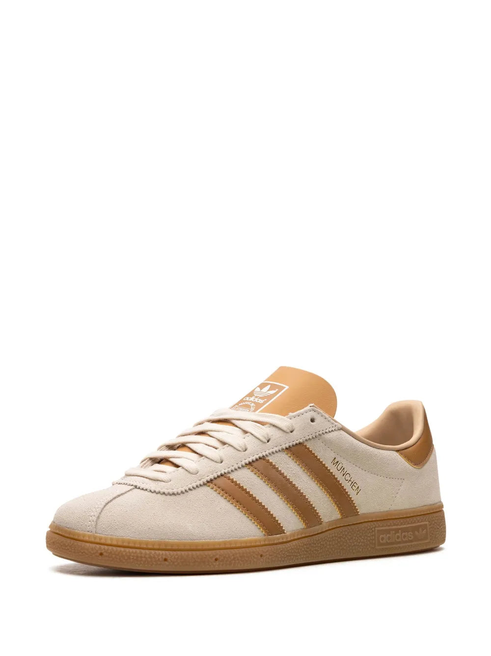 adidas Munchen Mesa Gum Sneakers — Beige — Size US M 10 - US W 11.5 — Top View