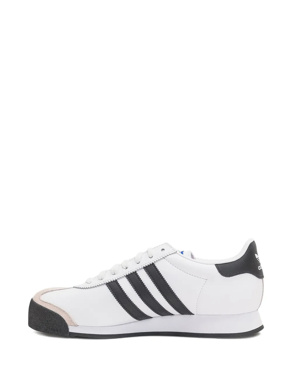 adidas Samoa Three-Stripe Sneakers — White — Size US M 9 - US W 10.5 — Side View