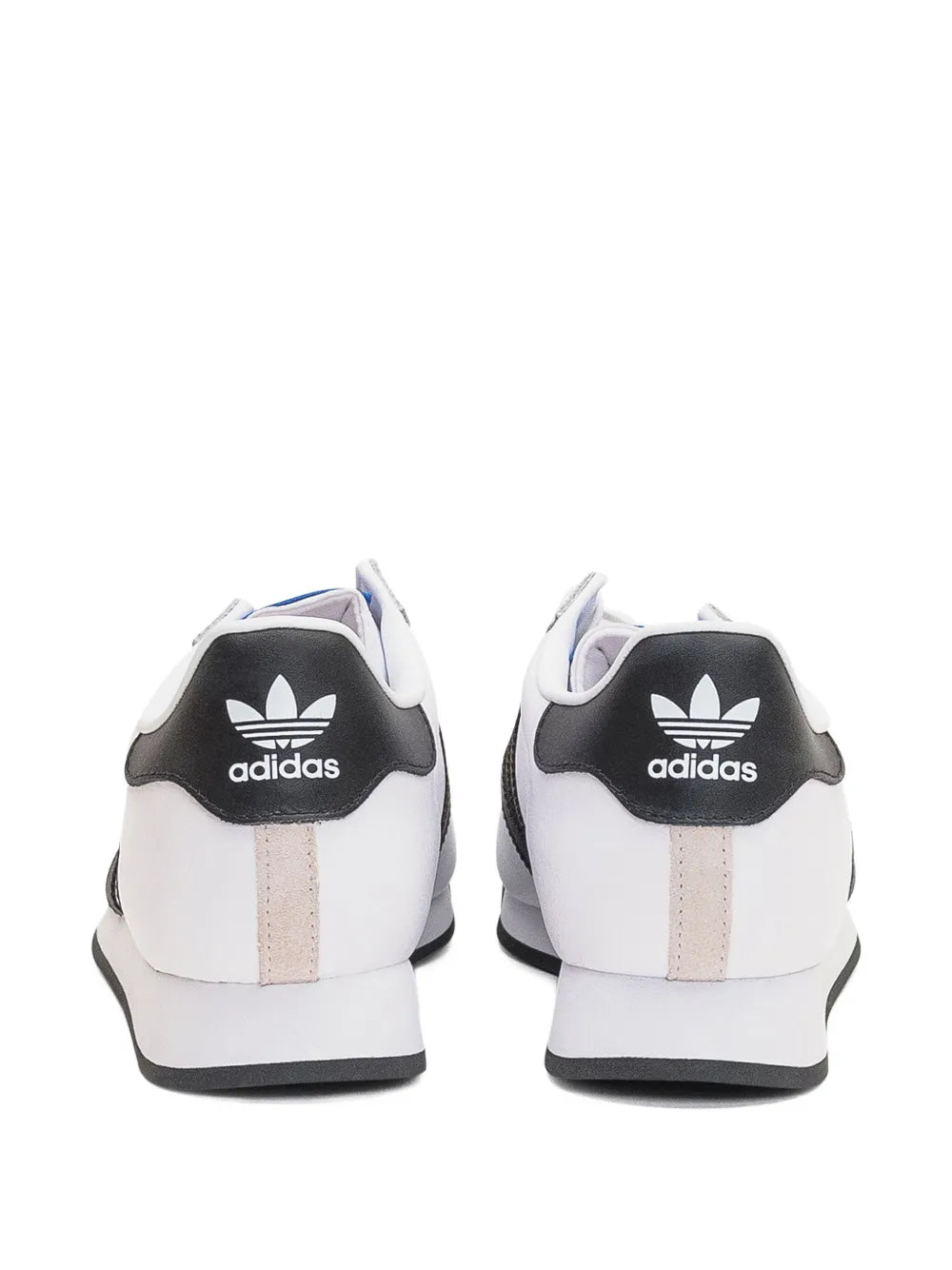 adidas Samoa Three-Stripe Sneakers — White — Size US M 9 - US W 10.5 — Back View