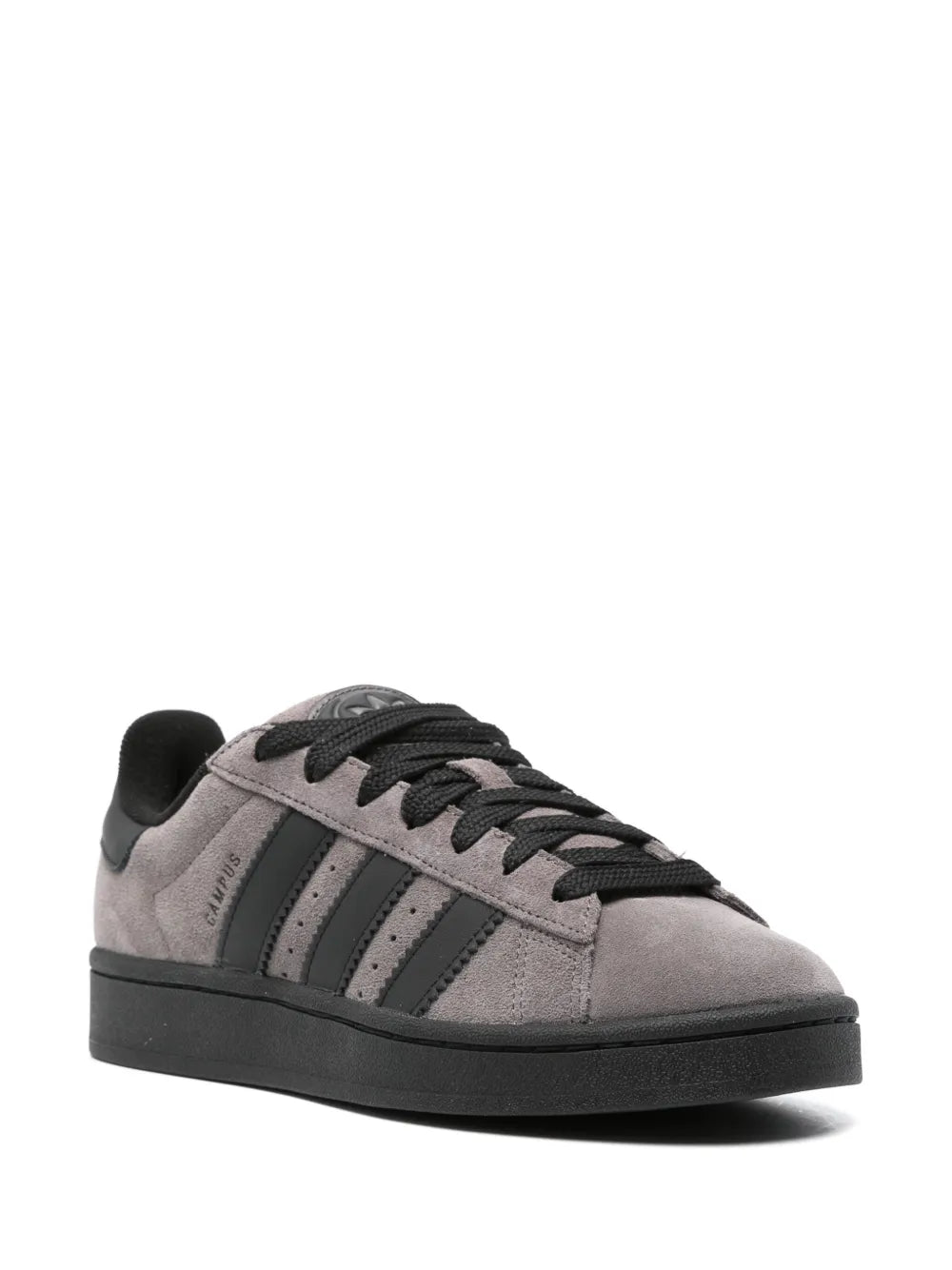 adidas Campus 00S Suede Sneakers — Charcoal Grey/Black — Size US M 11.5 - US W 13 — Side View