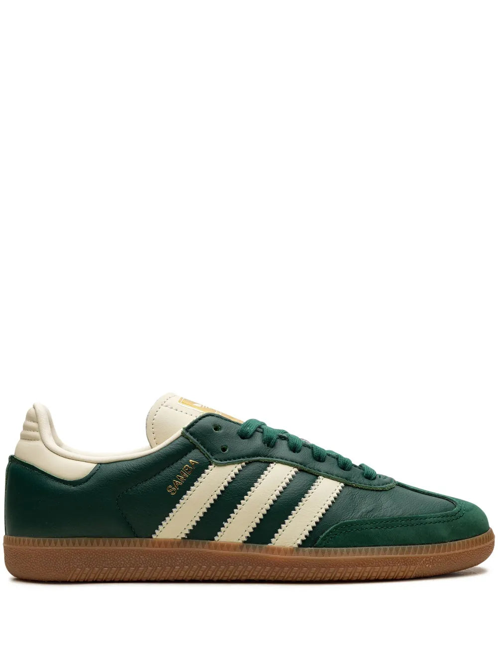 adidas Samba Og Collegiate Green Sneakers — Dark Green — Size US M 9.5 - US W 11 — Front View