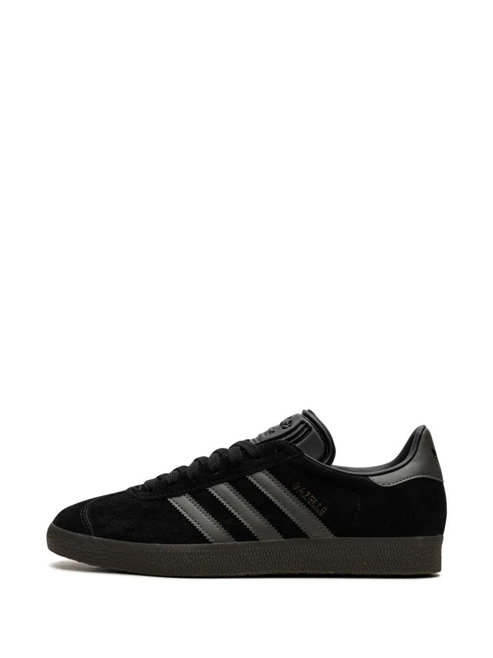 adidas Gazelle Black/Gold Sneakers — Black — Size US M 3.5 - US W 5 — Detail View