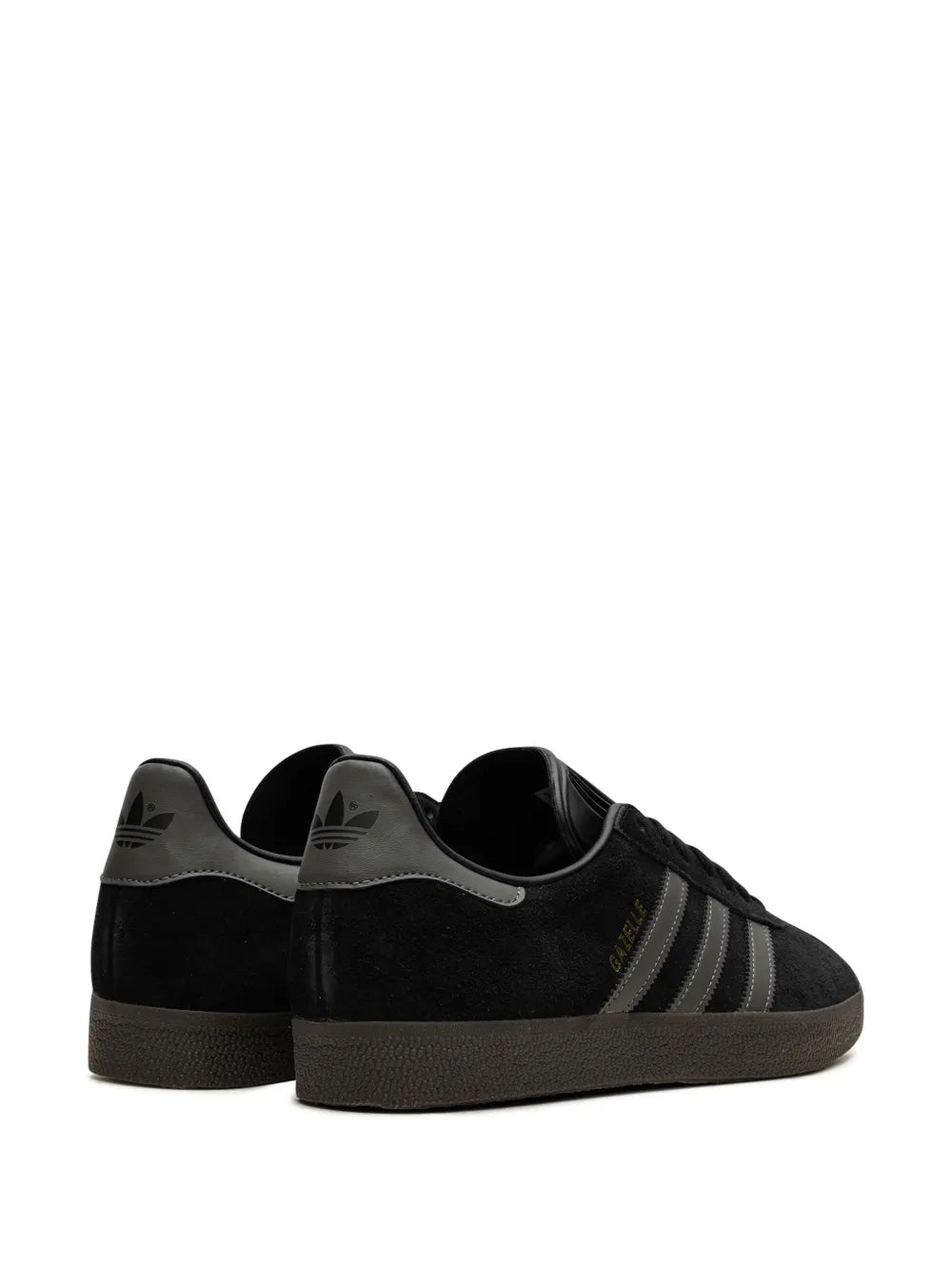 adidas Gazelle Black/Gold Sneakers — Black — Size US M 3.5 - US W 5 — Back View
