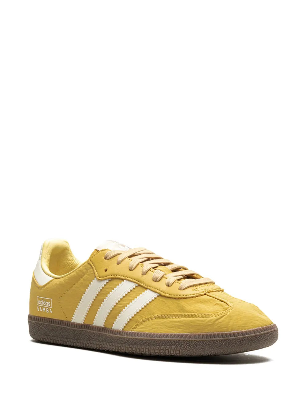 adidas Samba Og Reflective Nylon Oat Sneakers — Mustard Yellow/White — Size US M 11 - US W 12.5 — Side View