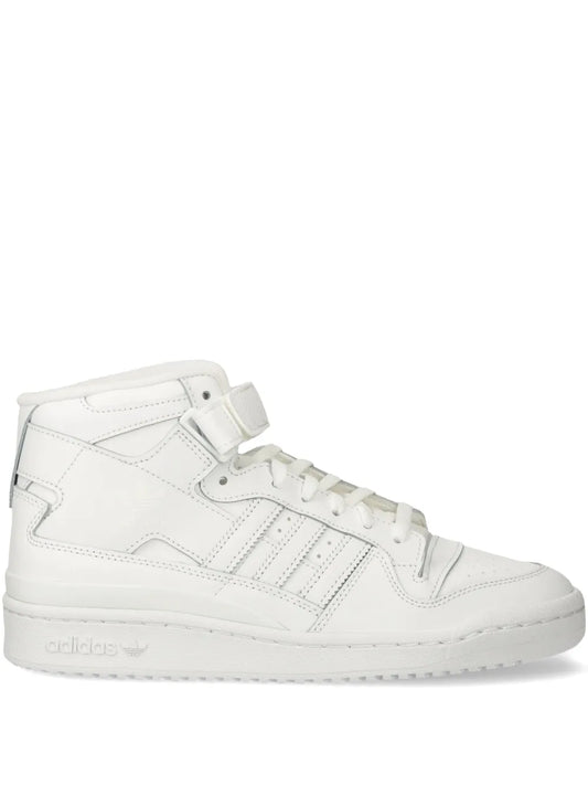 adidas Forum Mid Sneakers — White — Size US M 10.5 - US W 12 — Front View